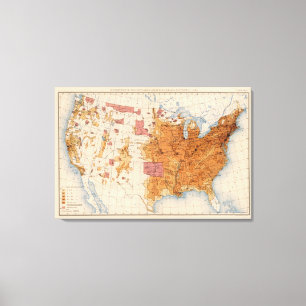 Impressão Em Tela 11 população 1880