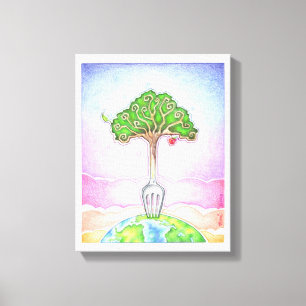 IMPRESSÃO EM TELA 11"x14" - ALIMENTO PARA A VIDA,