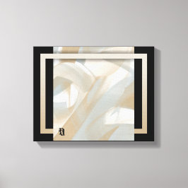 Impressão Em Tela 11x14" Sandy Tornado Trend Abstrato Art Beige
