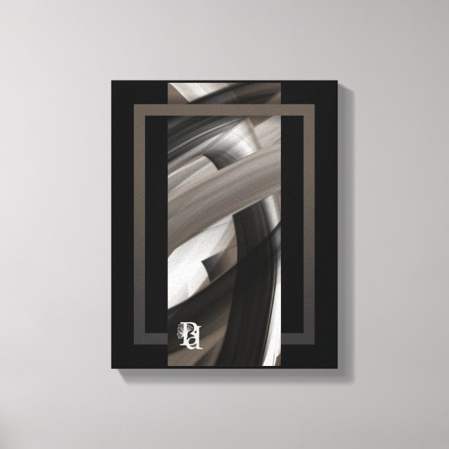 Impressão Em Tela 11x14" Terra’s Tender Whisper Abstract Brown Flowe (Frente)