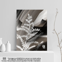 Impressão Em Tela 11x14" Terra’s Tender Whisper Abstract Brown Flowe