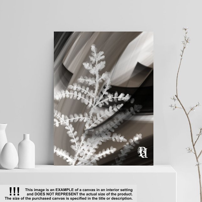 Impressão Em Tela 11x14" Terra’s Tender Whisper Abstract Brown Flowe (Criador carregado)