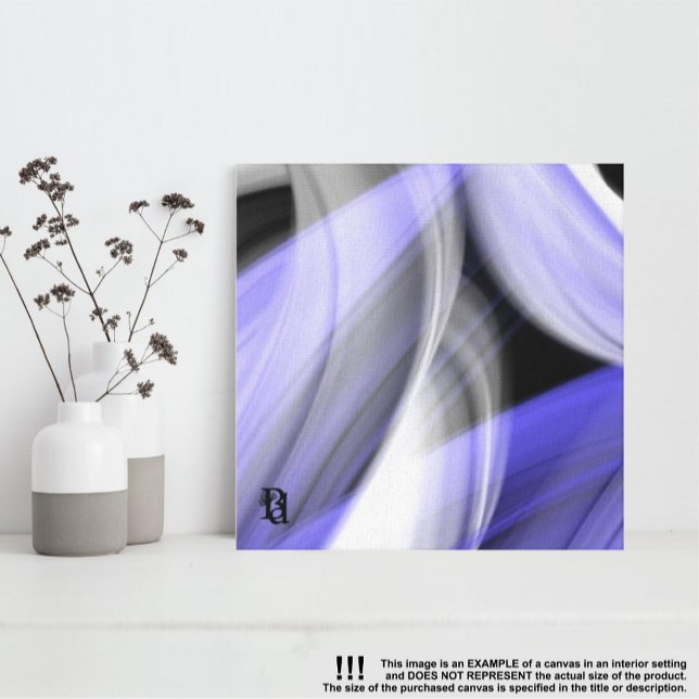 Impressão Em Tela 12x12" Lavender Moon Trend Abstract Art Violet (Criador carregado)