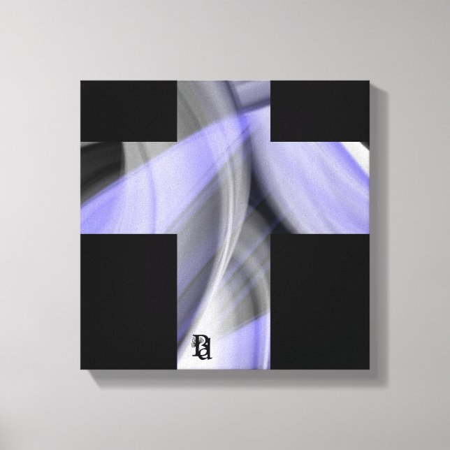 Impressão Em Tela 12x12" Lavender Moon Trend Abstract Art Violet (Frente)