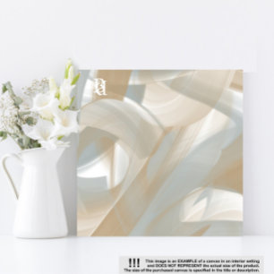 Impressão Em Tela 12x12" Sandy Tornado Trend Abstrato Art Beige