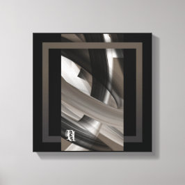 Impressão Em Tela 12x12" Terra’s Tender Whisper Abstract Brown Flowe