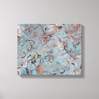 Impressão Em Tela 13x11 Pintura acrílica de Sorvete derretido