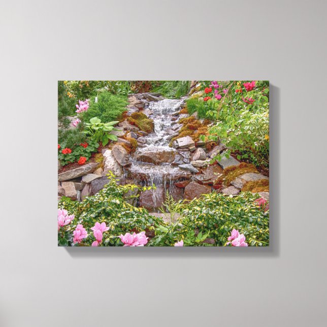 Impressão Em Tela 14x11 Flutuação Caipira com flores de primavera (Frente)