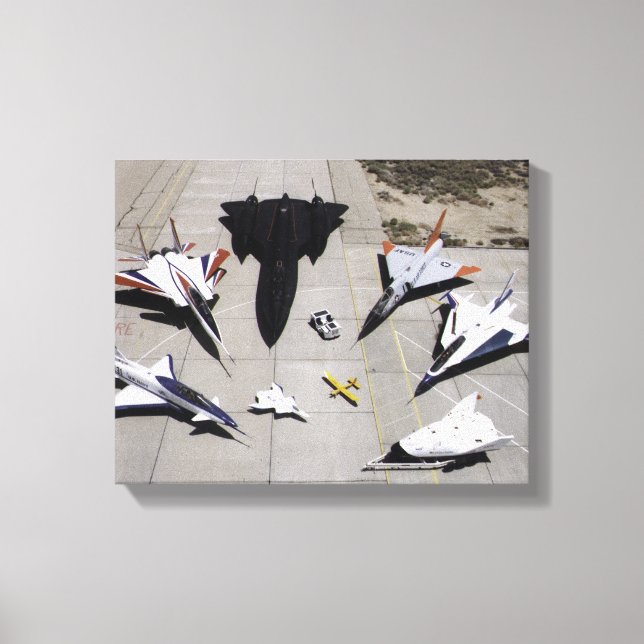 Impressão Em Tela 1997: Frota de Aeronaves de Investigação de Dryden (Frente)