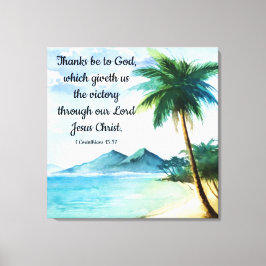 Impressão Em Tela 1 Corintianos 15:57