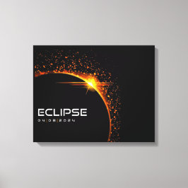 Impressão Em Tela 2024 Eclipse Solar Souvenir Keepape
