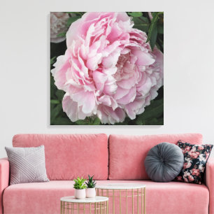 Impressão Em Tela 24"x24", cor-de-rosa