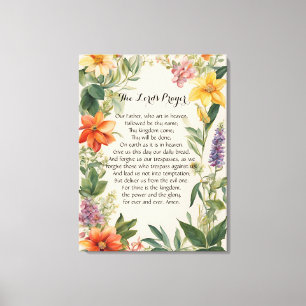 Impressão Em Tela 24 x 32 A tela de oração do Senhor