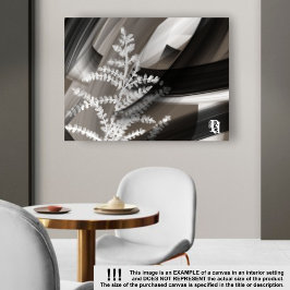 Impressão Em Tela 24x18"Terra’s Tender Whisper Abstract Brown Flower