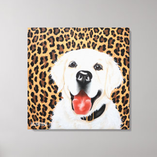 Impressão Em Tela 24x24 Londres, o Ouro inglês Retriever