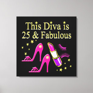 IMPRESSÃO EM TELA 25 E DESIGN DE DIVA FABULOUS DAZZLING