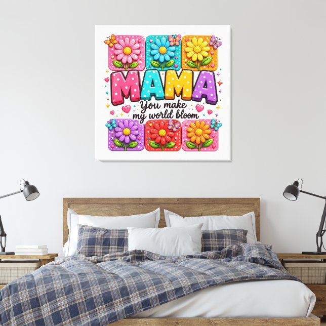 Impressão Em Tela #2 Mamãe (Insitu(Quarto))