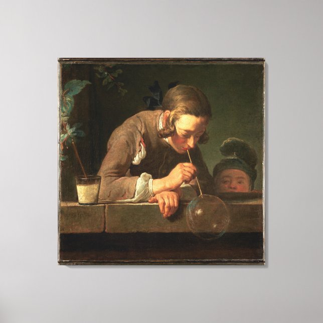 Impressão Em Tela 32x32 Pintura de bolhas (Frente)