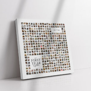 Impressão Em Tela 365 Dias Juntam-Se Ao Nosso Primeiro Ano