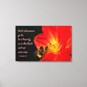 Impressão Em Tela 3:23 de Colossians na arte da parede