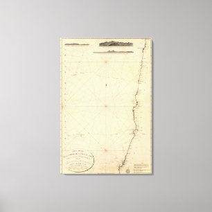 Impressão Em Tela 3 vistas litorais, o Chile