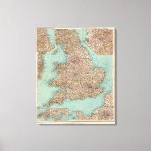 Impressão Em Tela 4748 Inghilterra, Galles