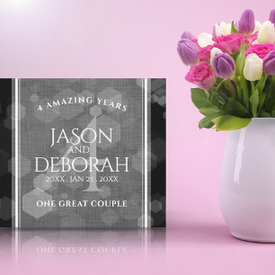 Impressão Em Tela 4.ª Celebração do Aniversário do Casamento Lin