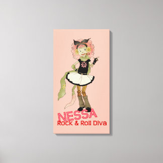 Impressão Em Tela 4 Pequenos Monstros - Nessa