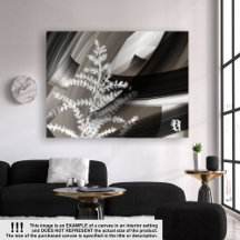 60x40"Sussurro Terno da Terra Flor Marrom Abstrata