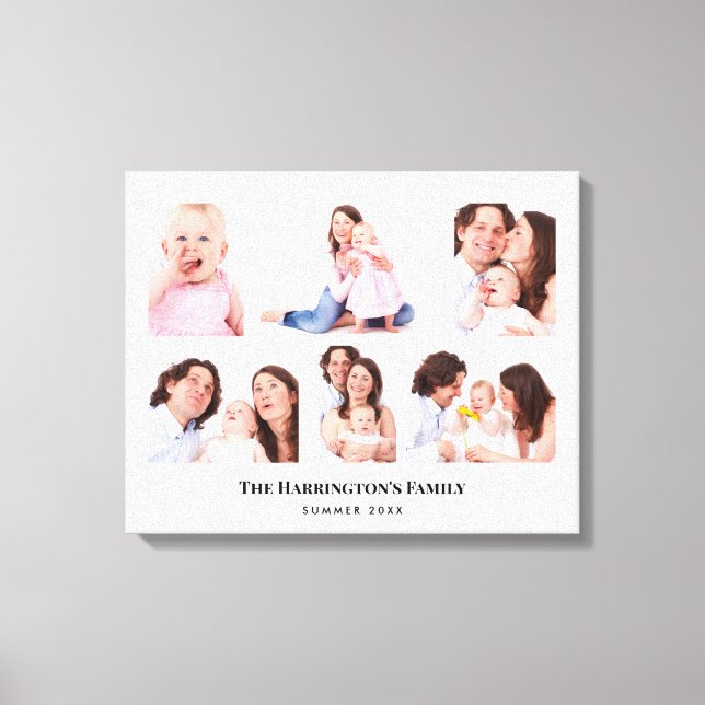 Impressão Em Tela 6 Seções Fotografias Personalizadas - Quadros de C (Frente)