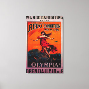 Impressão Em Tela 6o Poster vintage Aero internacional da expo