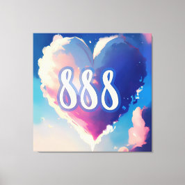 Impressão Em Tela 888 Angel Number: Uma tapeçaria da Serenidade Cósm