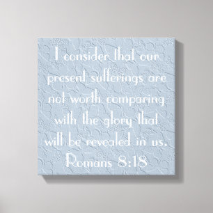 Impressão Em Tela 8:18 dos romanos do verso da bíblia do incentivo