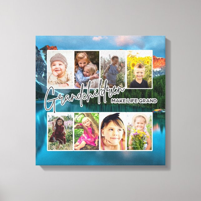Impressão Em Tela 8 Foto "Os netos fazem a vida grande" (Frente)