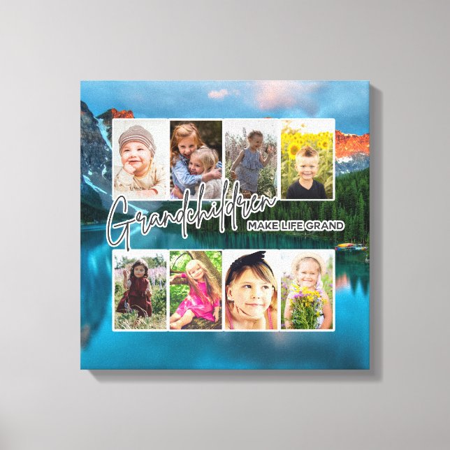 Impressão Em Tela 8 Foto "Os netos fazem a vida grande" (Frente)
