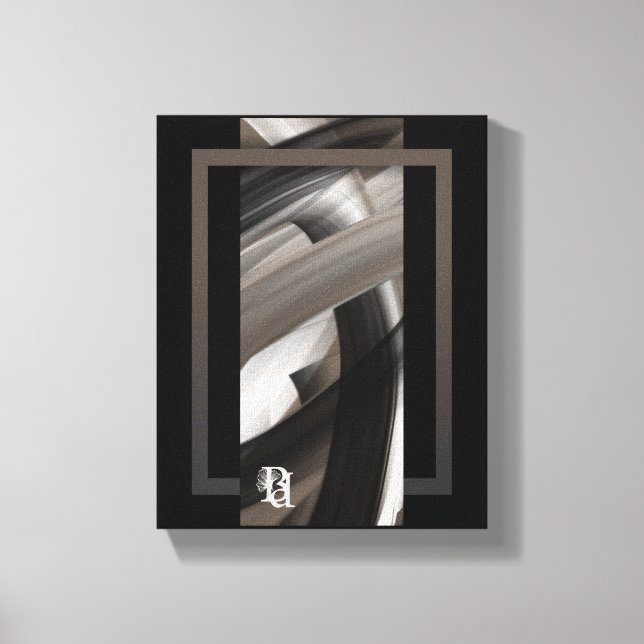 Impressão Em Tela 8x10" Terra’s Tender Whisper Abstract Brown Flower (Frente)