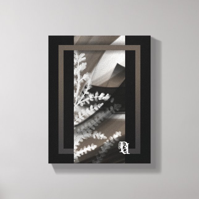 Impressão Em Tela 8x10" Terra’s Tender Whisper Abstract Brown Flower (Frente)