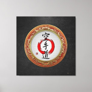 Impressão Em Tela [900] Caligrafia japonesa - Karaté-faça