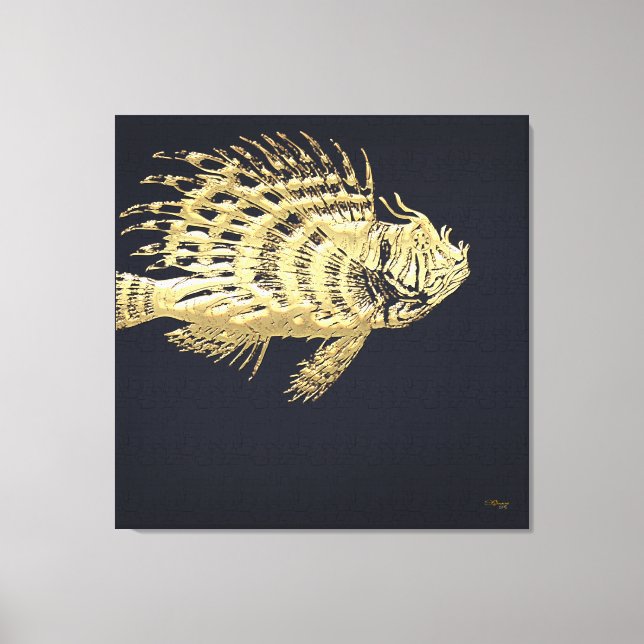 Impressão Em Tela 999.9: Lionfish (Frente)