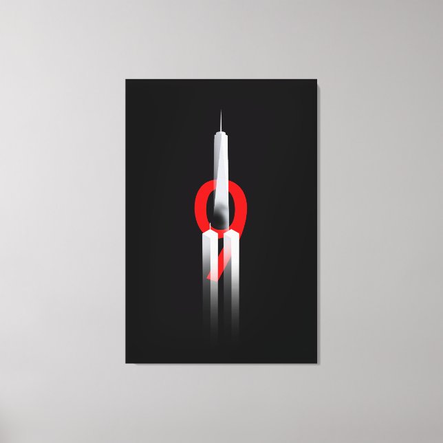 Impressão Em Tela 9 11 Nunca Esquecer Lembrar 9.11.2001 Memorial (Frente)