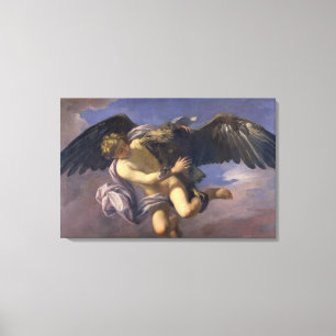 Impressão Em Tela A abducção de Ganymede, 1700 (óleo em canvas)