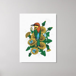Impressão Em Tela A abelha come com o pingente do ouro