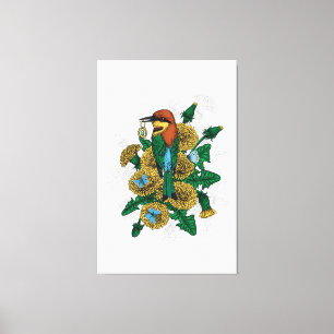 Impressão Em Tela A abelha come com o pingente do ouro