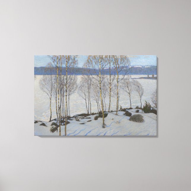 Impressão Em Tela A abordagem da Primavera, 1903 (óleo na canvas) (Frente)