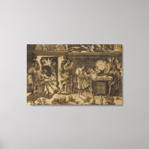 Impressão Em Tela A academia de Baccio Bandinelli, 1547