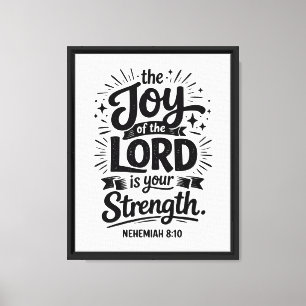 Impressão Em Tela A Alegria do Senhor: Neemias 8:10