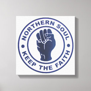 Impressão Em Tela A alma do norte mantem os slogan da fé & o símbo