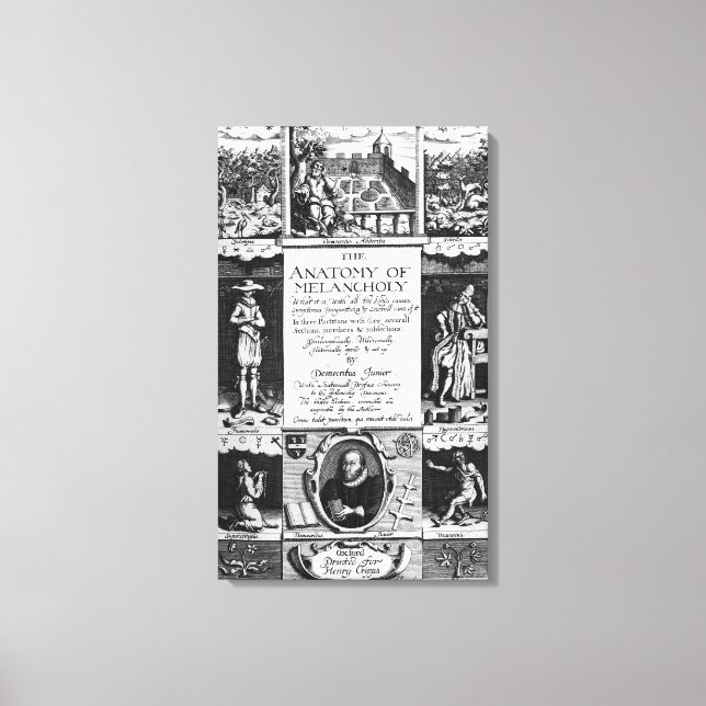 Impressão Em Tela A Anatomia da Melancolia (Frente)