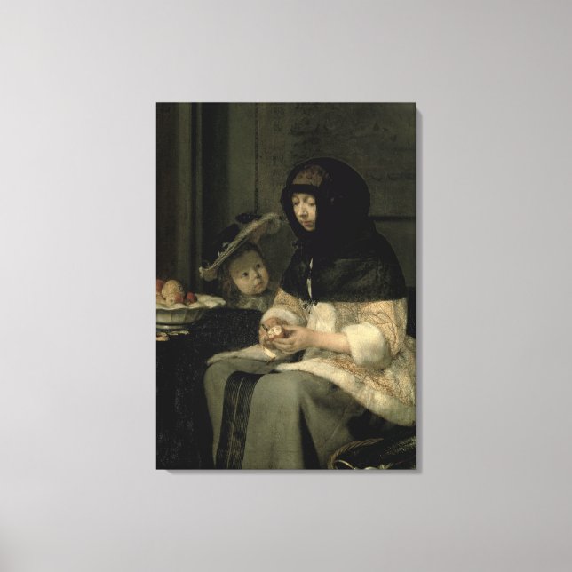 Impressão Em Tela A Apple Peeler, 1660 (Frente)