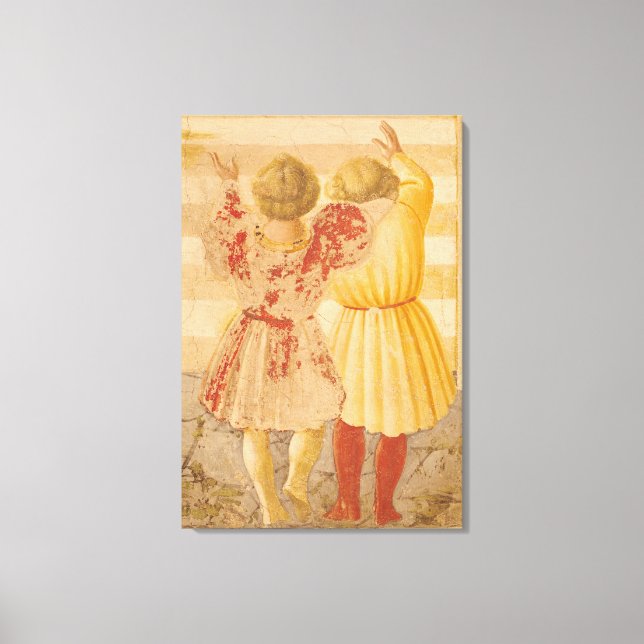 Impressão Em Tela A Apresentação de Maria no Templo, 1433-34 (Frente)